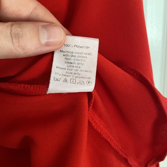 J.Crew Red Off-Shoulder Women's Top - Picture 3 of 5